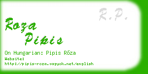 roza pipis business card