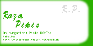 roza pipis business card